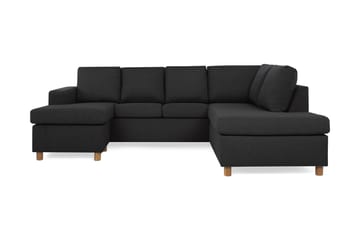 Crazy 4-sits Högervänd U-formad Large Soffa med Divan och Schäslong i Tyg