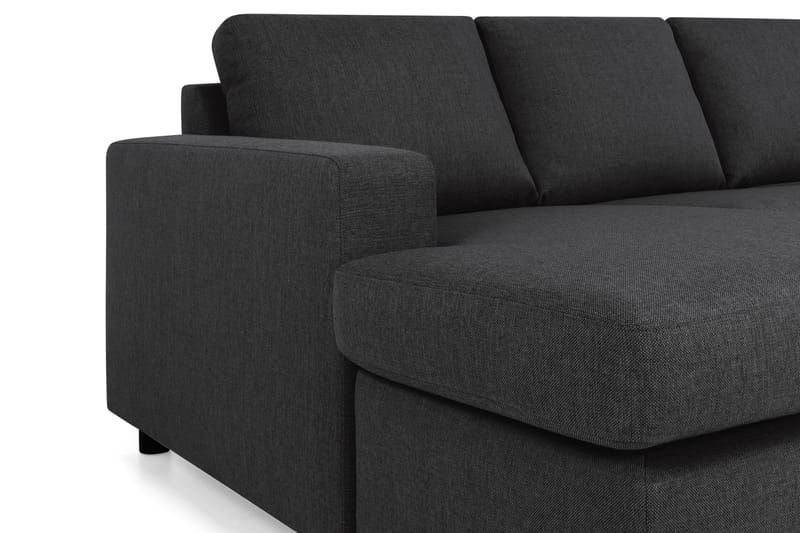 Crazy 4-sits Högervänd U-formad Large Soffa med Divan och Schäslong i Tyg - Antracit - Möbler - Soffa - U-soffa