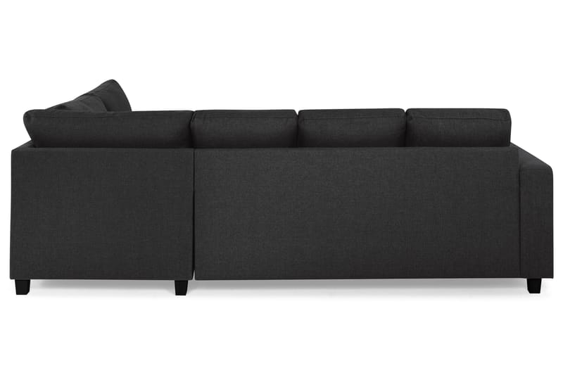 Crazy 4-sits Högervänd U-formad Large Soffa med Divan och Schäslong i Tyg - Antracit - Möbler - Soffa - U-soffa