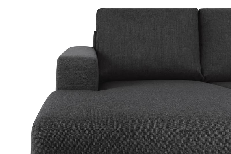 Crazy 4-sits Högervänd U-formad Large Soffa med Divan och Schäslong i Tyg - Antracit - Möbler - Soffa - U-soffa