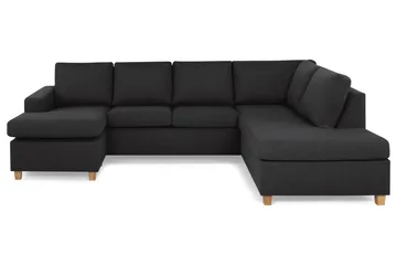 Crazy 4-sits Högervänd U-formad Large Soffa med Divan och Schäslong i Tyg