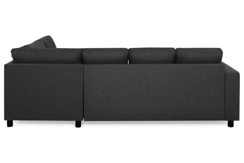 Crazy 4-sits Högervänd U-formad Large Soffa med Divan och Schäslong i Tyg - Antracit - Möbler - Soffa - U-soffa