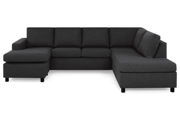 Crazy 4-sits Högervänd U-formad Large Soffa med Divan och Schäslong i Tyg