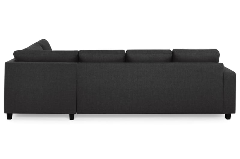 Crazy 4-sits Högervänd U-formad Large Soffa med Divan och Schäslong i Tyg - Antracit - Möbler - Soffa - U-soffa