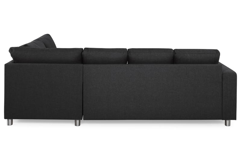 Crazy 4-sits Högervänd U-formad Large Soffa med Divan och Schäslong i Tyg - Antracit - Möbler - Soffa - U-soffa