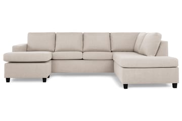 Crazy 4-sits Högervänd U-formad Large Soffa med Divan och Schäslong i Tyg