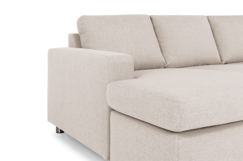Crazy 4-sits Högervänd U-formad Large Soffa med Divan och Schäslong i Tyg - Beige - Möbler - Soffa - U-soffa