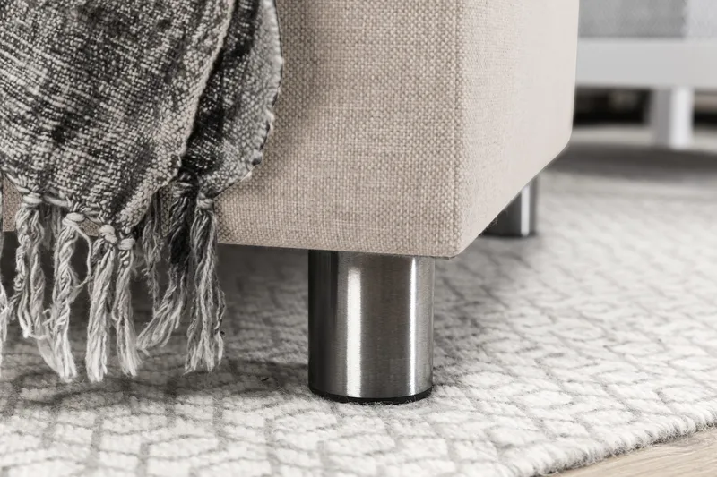 Crazy 4-sits Högervänd U-formad Large Soffa med Divan och Schäslong i Tyg - Beige - Möbler - Soffa - U-soffa