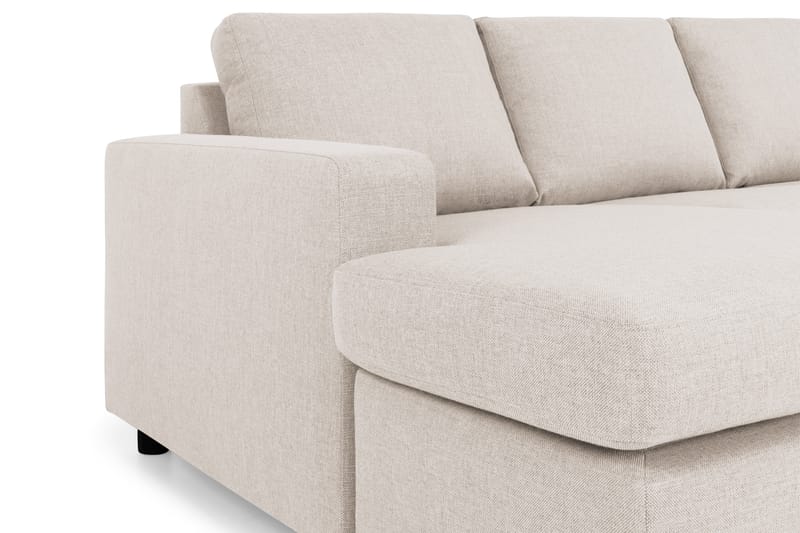 Crazy 4-sits Högervänd U-formad Large Soffa med Divan och Schäslong i Tyg - Beige - Möbler - Soffa - U-soffa