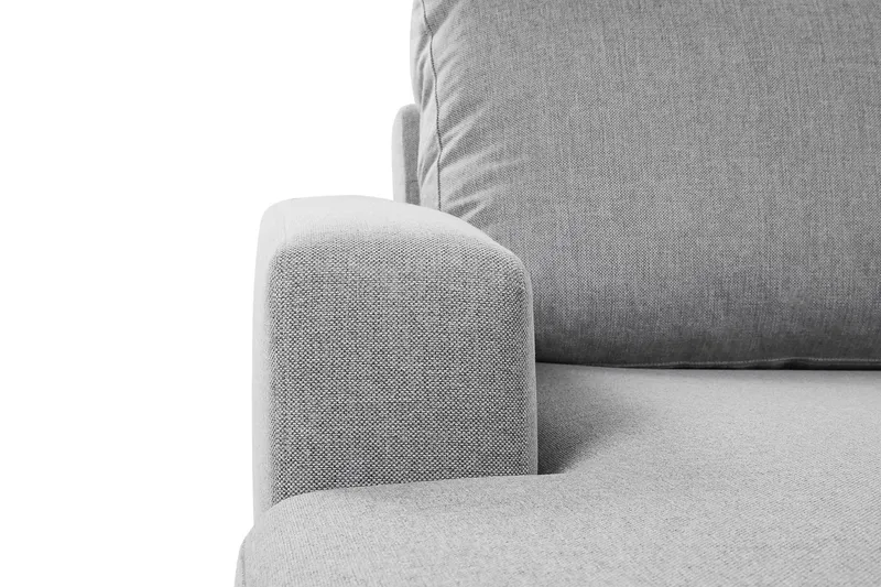 Crazy 4-sits Högervänd U-formad Large Soffa med Divan och Schäslong i Tyg - Grå - Möbler - Soffa - U-soffa