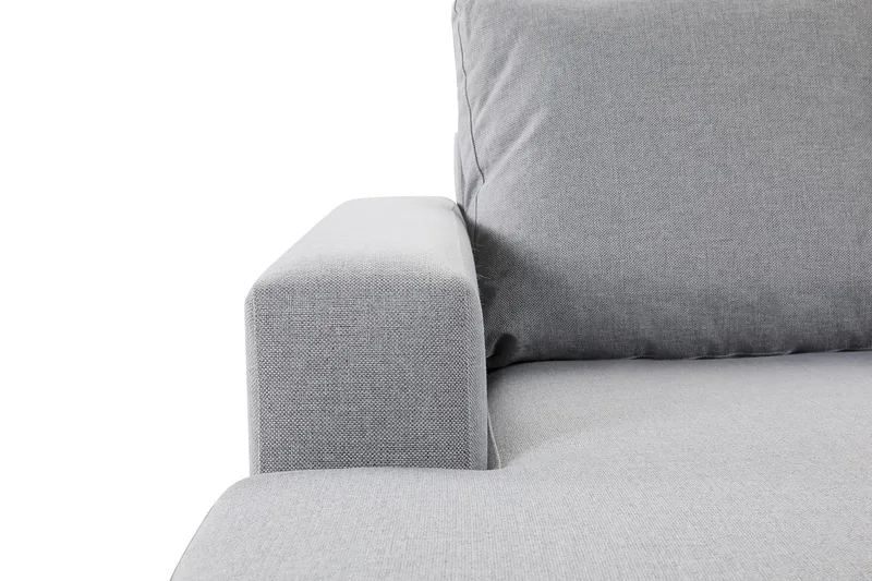 Crazy 4-sits Högervänd U-formad Large Soffa med Divan och Schäslong i Tyg - Grå - Möbler - Soffa - U-soffa