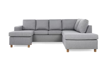 Crazy 4-sits Högervänd U-formad Large Soffa med Divan och Schäslong i Tyg