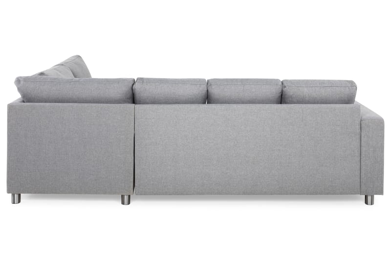 Crazy 4-sits Högervänd U-formad Large Soffa med Divan och Schäslong i Tyg - Grå - Möbler - Soffa - U-soffa