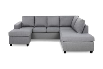 Crazy 4-sits Högervänd U-formad Large Soffa med Divan och Schäslong i Tyg