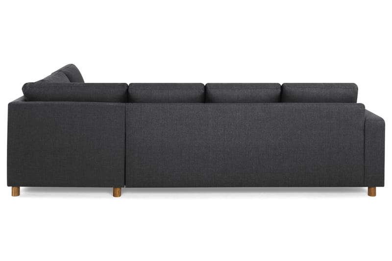 Crazy 4-sits Högervänd U-formad Large Soffa med Divan och Schäslong i Tyg - Mörkgrå - Möbler - Soffa - U-soffa