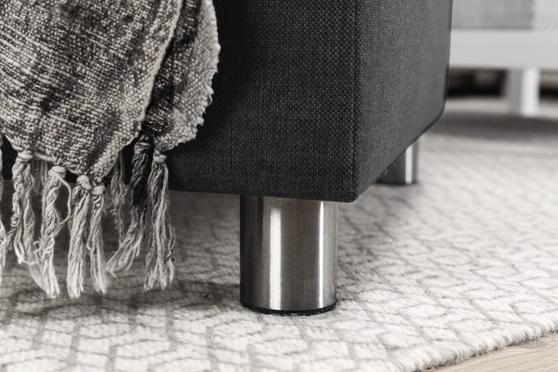 Crazy 4-sits Högervänd U-formad Large Soffa med Divan och Schäslong i Tyg - Mörkgrå - Möbler - Soffa - U-soffa