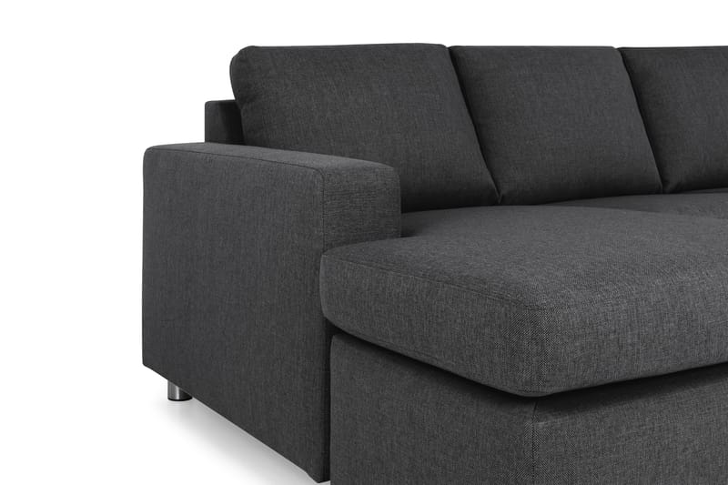 Crazy 4-sits Högervänd U-formad Large Soffa med Divan och Schäslong i Tyg - Mörkgrå - Möbler - Soffa - U-soffa