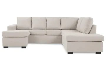 Crazy 4-sits Högervänd U-formad Small Soffa med Divan och Schäslong i Tyg