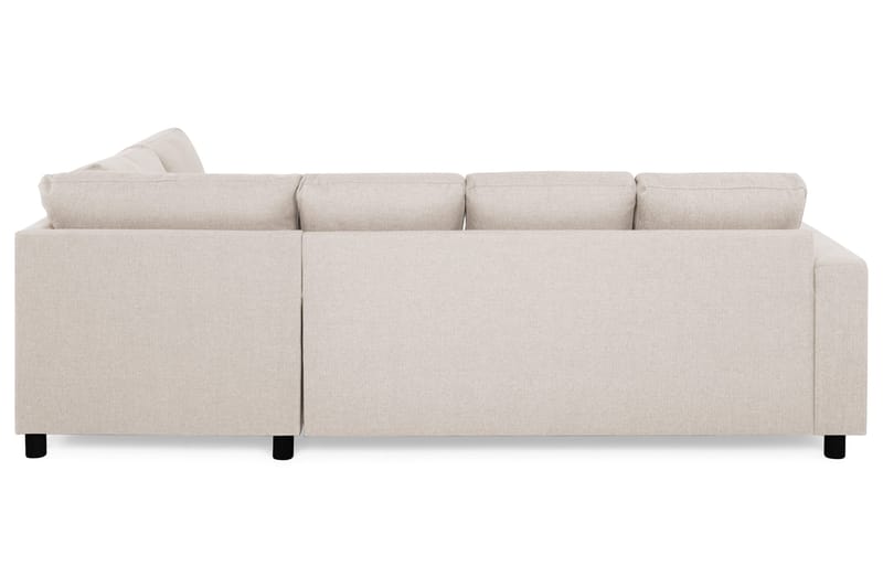 Crazy 4-sits Högervänd U-formad Small Soffa med Divan och Schäslong i Tyg - Beige - Möbler - Soffa - U-soffa