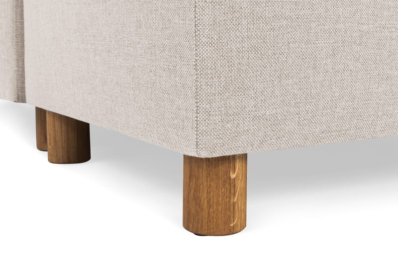 Crazy 4-sits Högervänd U-formad Small Soffa med Divan och Schäslong i Tyg - Beige - Möbler - Soffa - U-soffa