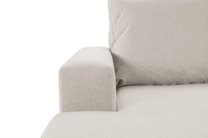 Crazy 4-sits Högervänd U-formad Small Soffa med Divan och Schäslong i Tyg - Beige - Möbler - Soffa - U-soffa