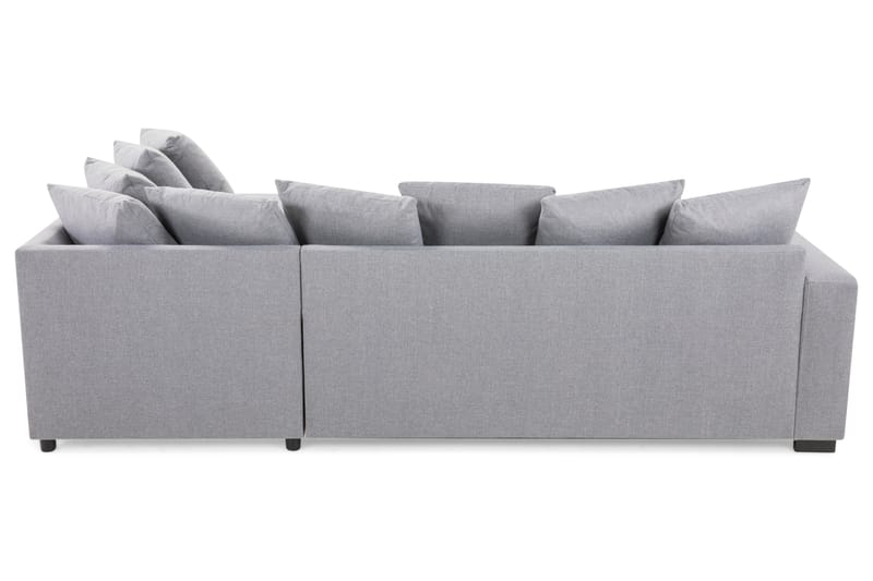 Crazy 4-sits Högervänd U-formad Small Soffa med Divan och Schäslong i Tyg inkl Kuvertkuddar - Grå - Möbler - Soffa - U-soffa