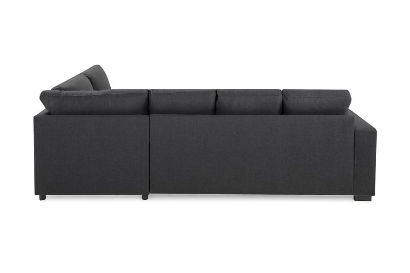 Crazy 4-sits Högervänd U-formad Small Soffa med Divan och Schäslong i Tyg - Mörkgrå - Möbler - Soffa - U-soffa