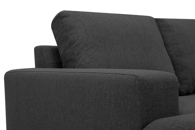 Crazy 4-sits Högervänd U-formad Small Soffa med Divan och Schäslong i Tyg - Mörkgrå - Möbler - Soffa - U-soffa