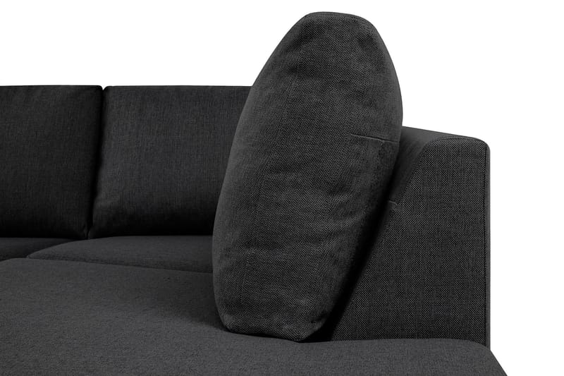 Crazy 4-sits Högervänd U-formad Small Soffa med Divan och Schäslong i Tyg - Mörkgrå - Möbler - Soffa - U-soffa