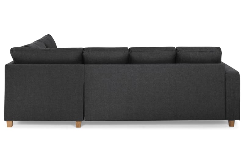 Crazy 4-sits Högervänd U-formad Small Soffa med Divan och Schäslong i Tyg - Mörkgrå - Möbler - Soffa - U-soffa
