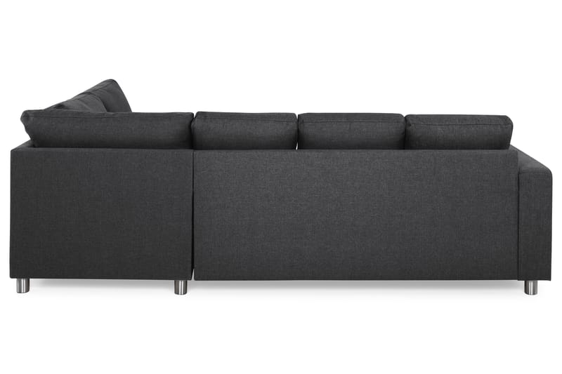 Crazy 4-sits Högervänd U-formad Small Soffa med Divan och Schäslong i Tyg - Mörkgrå - Möbler - Soffa - U-soffa