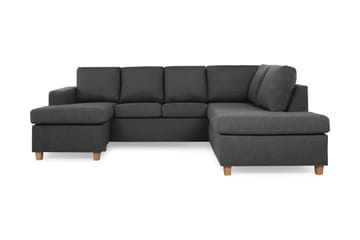 Crazy 4-sits Högervänd U-formad Small Soffa med Divan och Schäslong i Tyg