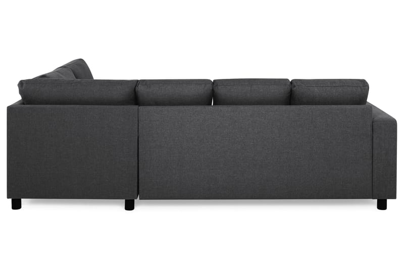 Crazy 4-sits Högervänd U-formad Small Soffa med Divan och Schäslong i Tyg - Mörkgrå - Möbler - Soffa - U-soffa