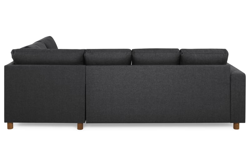 Crazy 4-sits Högervänd U-formad Small Soffa med Divan och Schäslong i Tyg - Mörkgrå - Möbler - Soffa - U-soffa