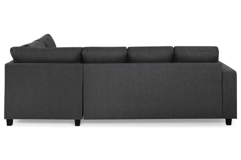 Crazy 4-sits Högervänd U-formad Small Soffa med Divan och Schäslong i Tyg - Mörkgrå - Möbler - Soffa - U-soffa