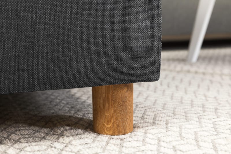 Crazy 4-sits Högervänd U-formad Small Soffa med Divan och Schäslong i Tyg - Mörkgrå - Möbler - Soffa - U-soffa