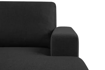 Crazy 4-sits U-formad Soffa med dubbeldivan i Tyg - Antracit - Möbler - Soffa - U-soffa