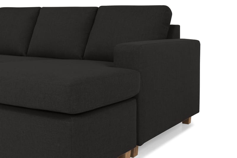 Crazy 4-sits Vänstervänd U-formad Large Soffa med Divan och Schäslong i Tyg - Antracit - Möbler - Soffa - U-soffa