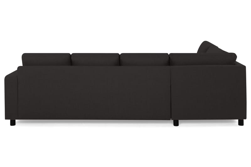 Crazy 4-sits Vänstervänd U-formad Large Soffa med Divan och Schäslong i Tyg - Antracit - Möbler - Soffa - U-soffa