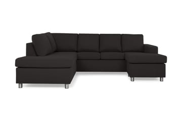 Crazy 4-sits Vänstervänd U-formad Large Soffa med Divan och Schäslong i Tyg