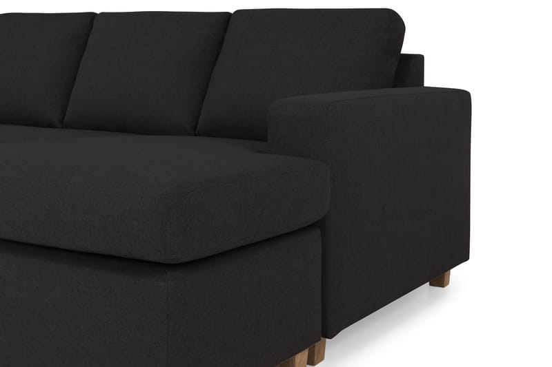 Crazy 4-sits Vänstervänd U-formad Large Soffa med Divan och Schäslong i Tyg - Antracit - Möbler - Soffa - U-soffa