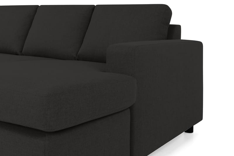 Crazy 4-sits Vänstervänd U-formad Large Soffa med Divan och Schäslong i Tyg - Antracit - Möbler - Soffa - U-soffa