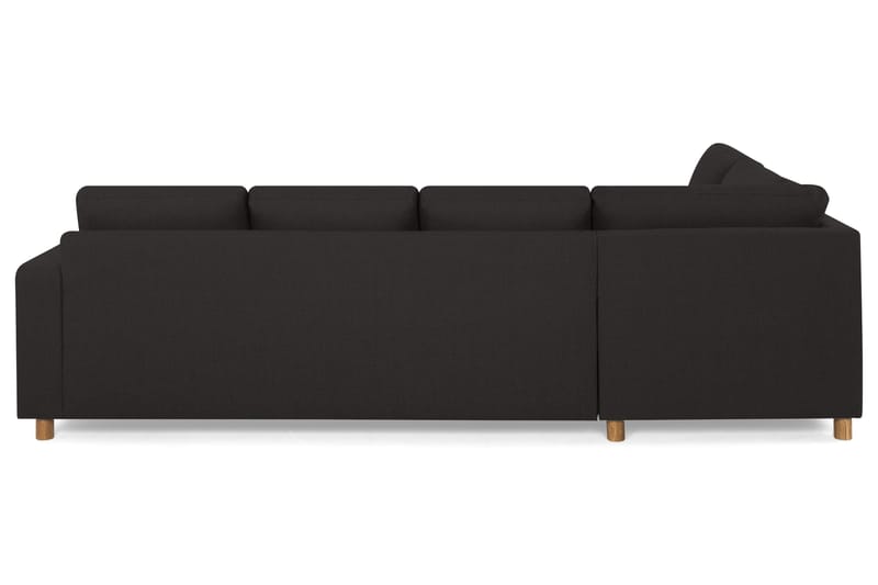 Crazy 4-sits Vänstervänd U-formad Large Soffa med Divan och Schäslong i Tyg - Antracit - Möbler - Soffa - U-soffa