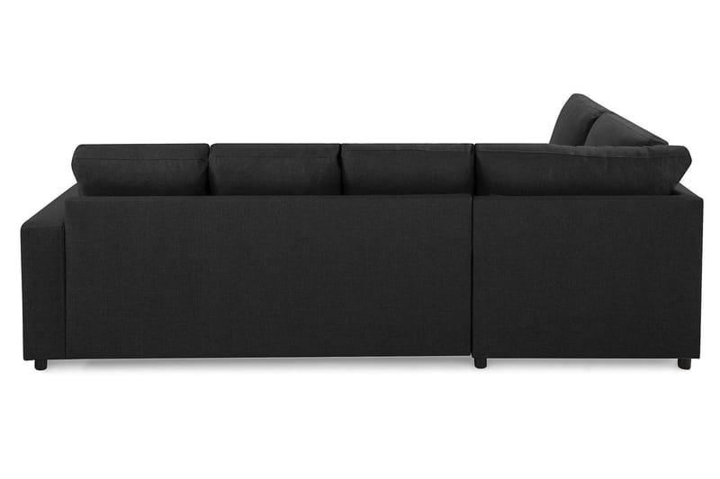 Crazy 4-sits Vänstervänd U-formad Large Soffa med Divan och Schäslong i Tyg - Antracit - Möbler - Soffa - U-soffa