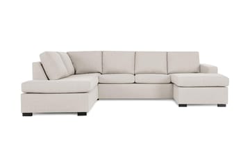Crazy 4-sits Vänstervänd U-formad Large Soffa med Divan och Schäslong i Tyg