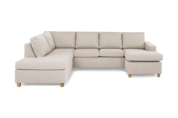 Crazy 4-sits Vänstervänd U-formad Large Soffa med Divan och Schäslong i Tyg