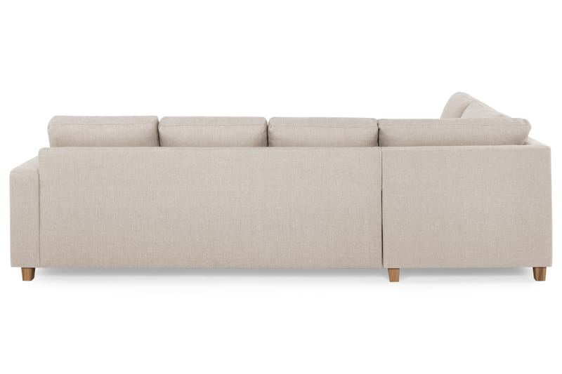 Crazy 4-sits Vänstervänd U-formad Large Soffa med Divan och Schäslong i Tyg - Beige - Möbler - Soffa - U-soffa