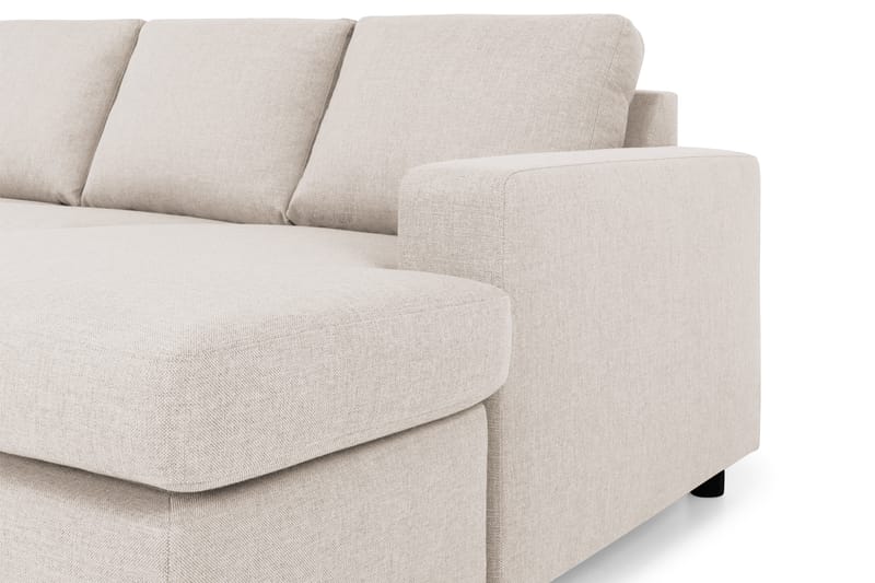 Crazy 4-sits Vänstervänd U-formad Large Soffa med Divan och Schäslong i Tyg - Beige - Möbler - Soffa - U-soffa