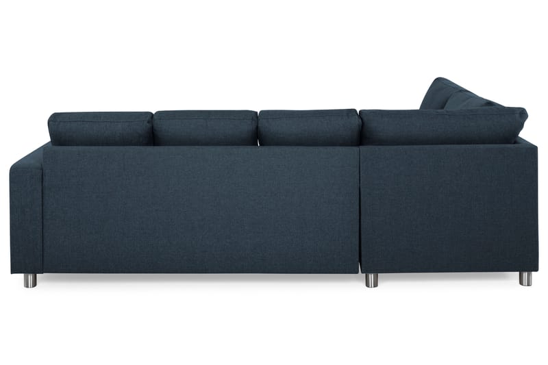 Crazy 4-sits Vänstervänd U-formad Large Soffa med Divan och Schäslong i Tyg - Blå - Möbler - Soffa - U-soffa