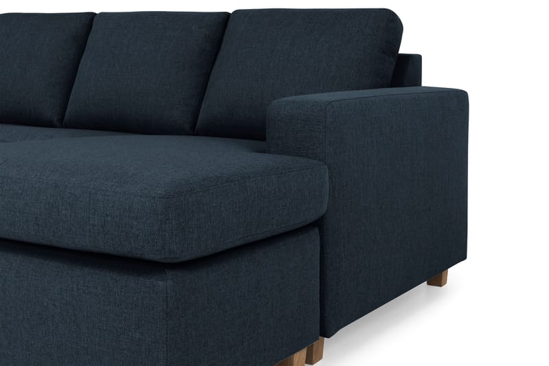 Crazy 4-sits Vänstervänd U-formad Large Soffa med Divan och Schäslong i Tyg - Blå - Möbler - Soffa - U-soffa